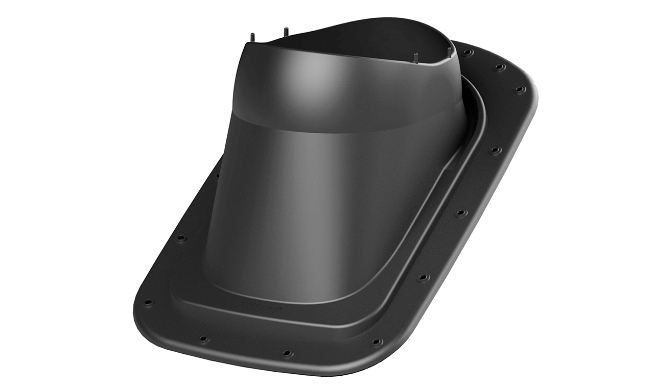 Läpivienti malleille E220P / Eco 220P, Classic pahvi/teräskatto - Tyyppi 5 - Kaltevuus 11,5-35°