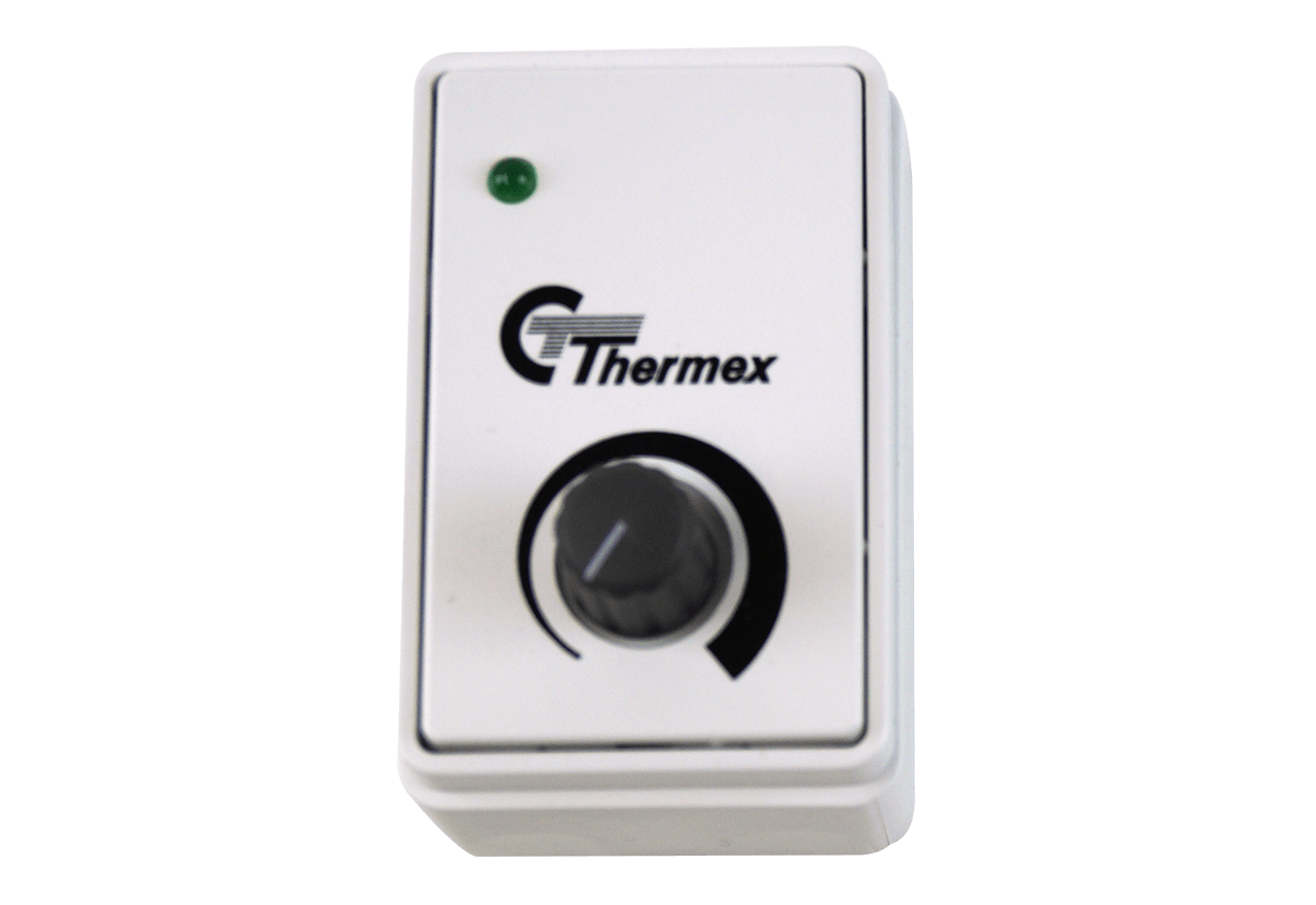 Säädin TR 15 valkoinen kytkimellä ja alustalla