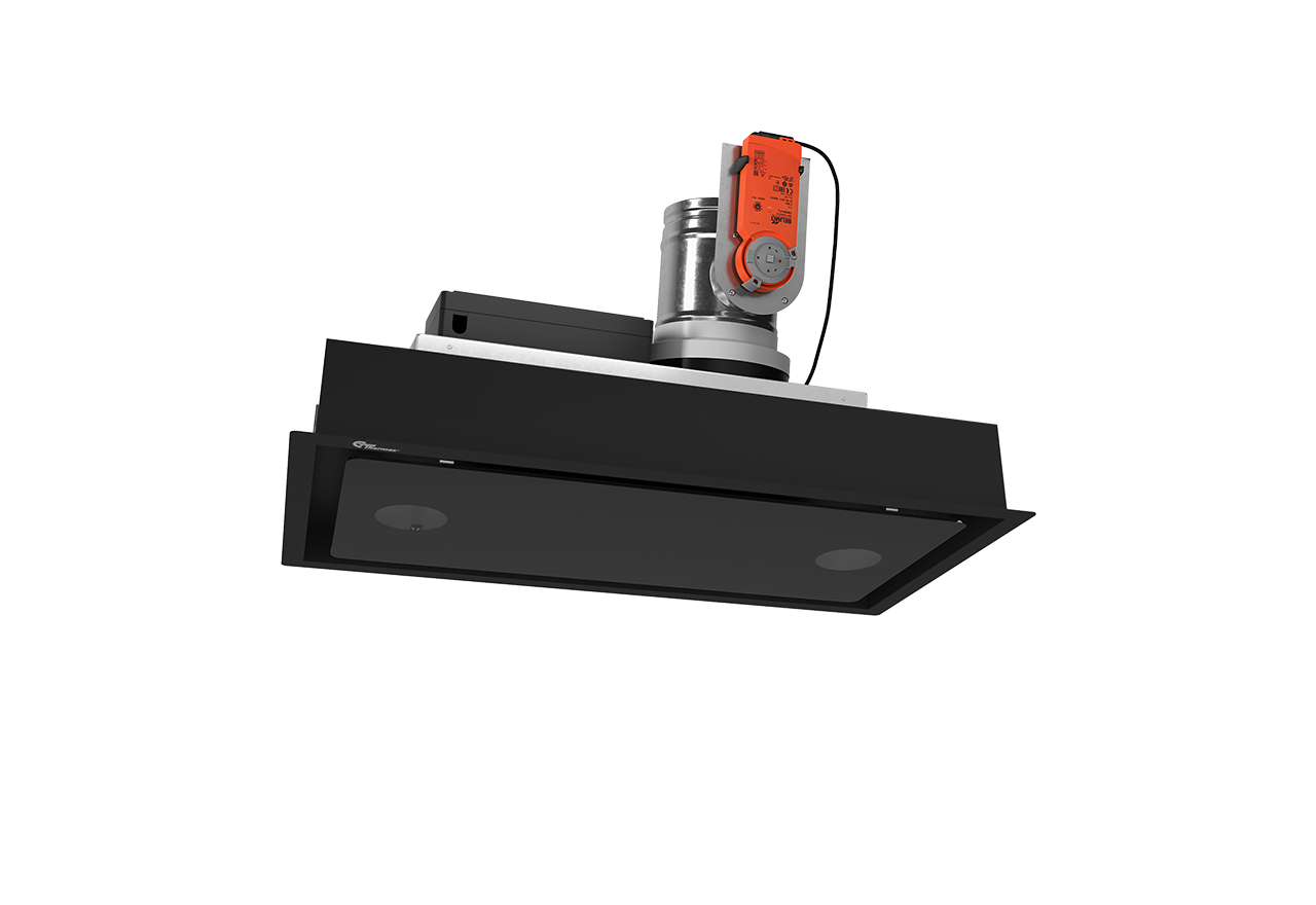 Metz Mini 550mm musta ilmanvaihdon ohjaus/tehostus