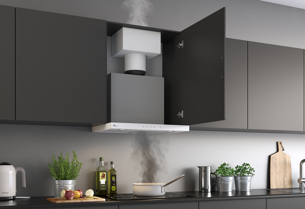 Super Silent GT 600mm valkoinen keskusilmanvaihtojärjestelmä