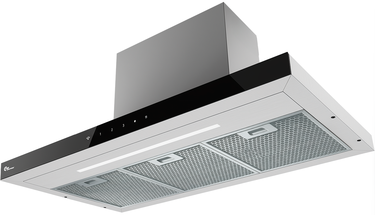 Super Silent GT - Raita, 80 cm, ruostumaton/musta