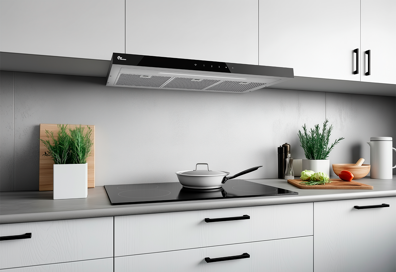 Super Silent GT - Raita, 80 cm, ruostumaton/musta