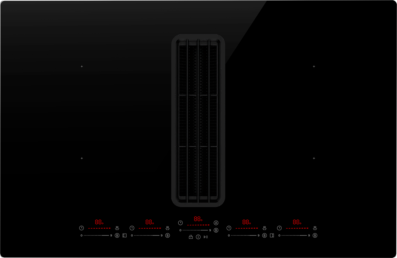 Copenhagen Gloss liesitaso integroidulla liesituulettimella
