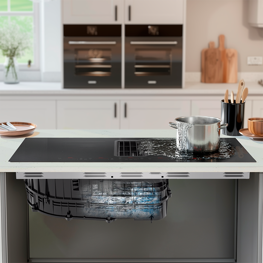 Copenhagen Matt liesitaso integroidulla liesituulettimella