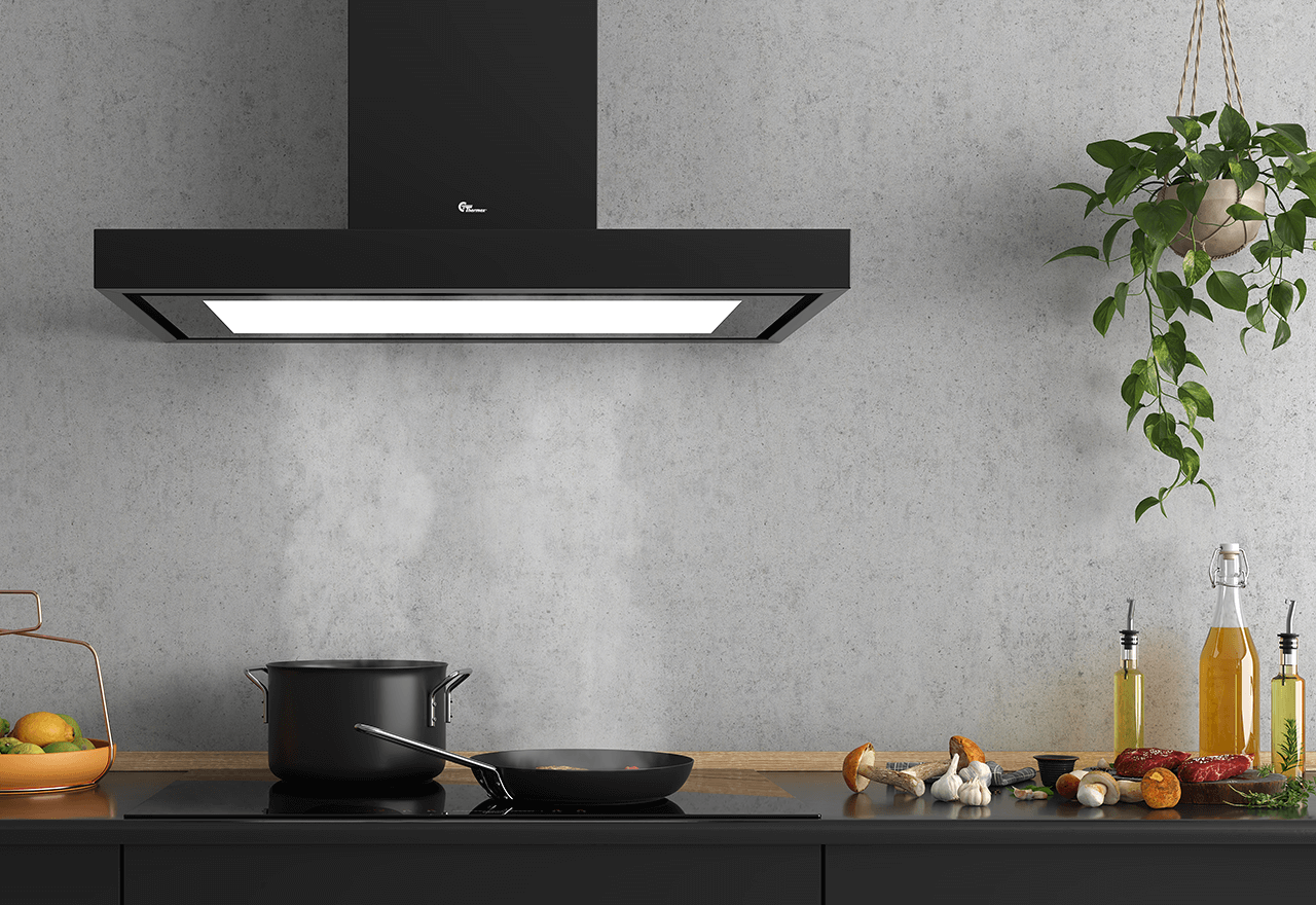 Harwich Lux 900mm musta omalla moottorilla