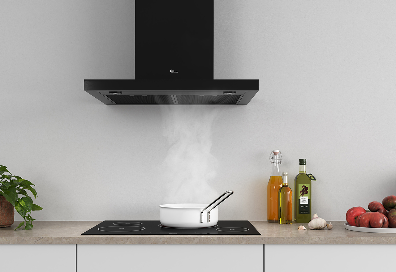 Design Line 8001 - 60 cm - seinä - musta - Smarthome