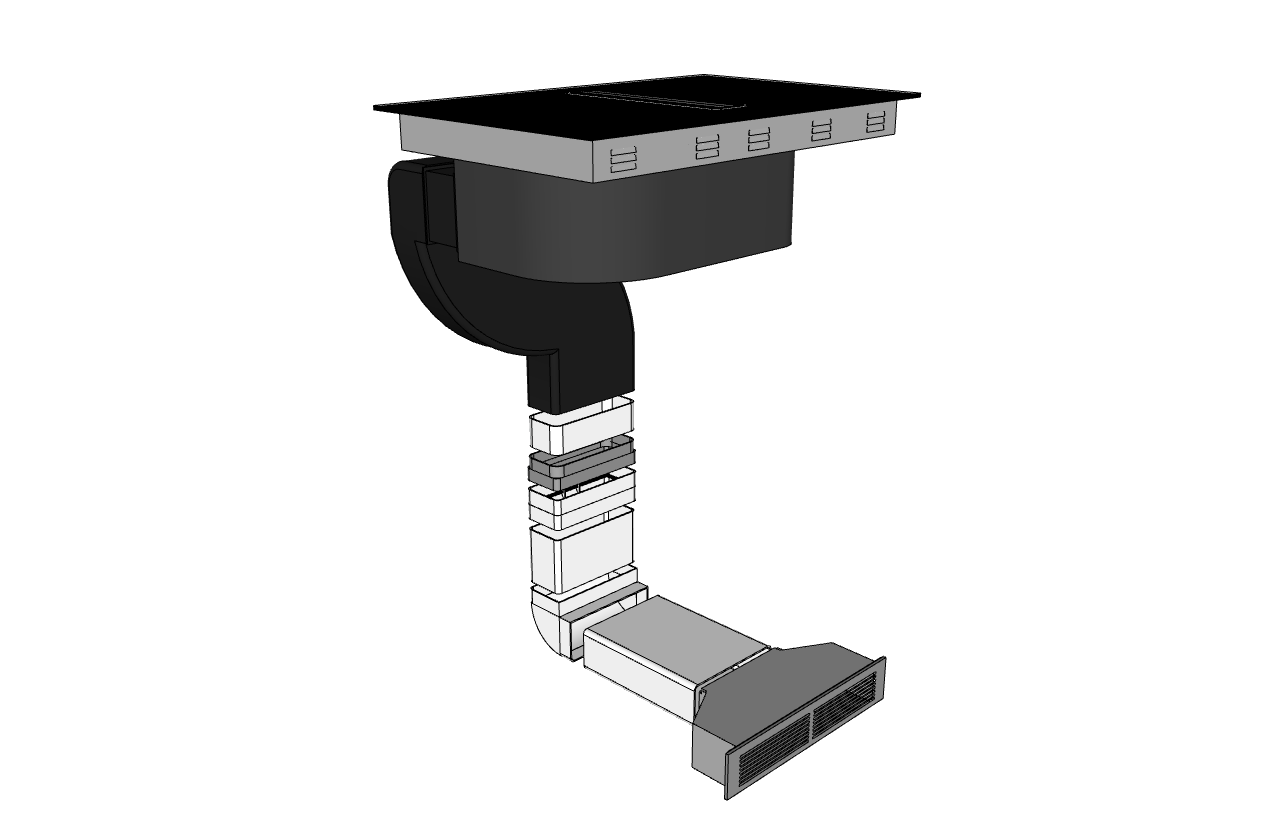 Kierrätyssarja – korkea Downdraft One -malliin