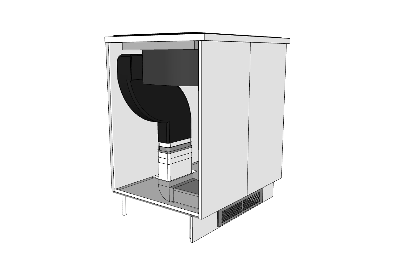 Kierrätyssarja – korkea Downdraft One -malliin