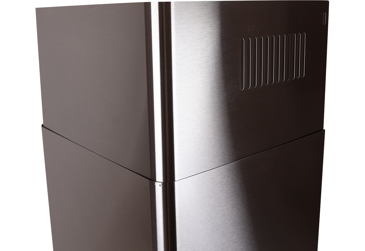 Jatkosuojaputki saarekemalliselle Derby II -liesituulettimelle