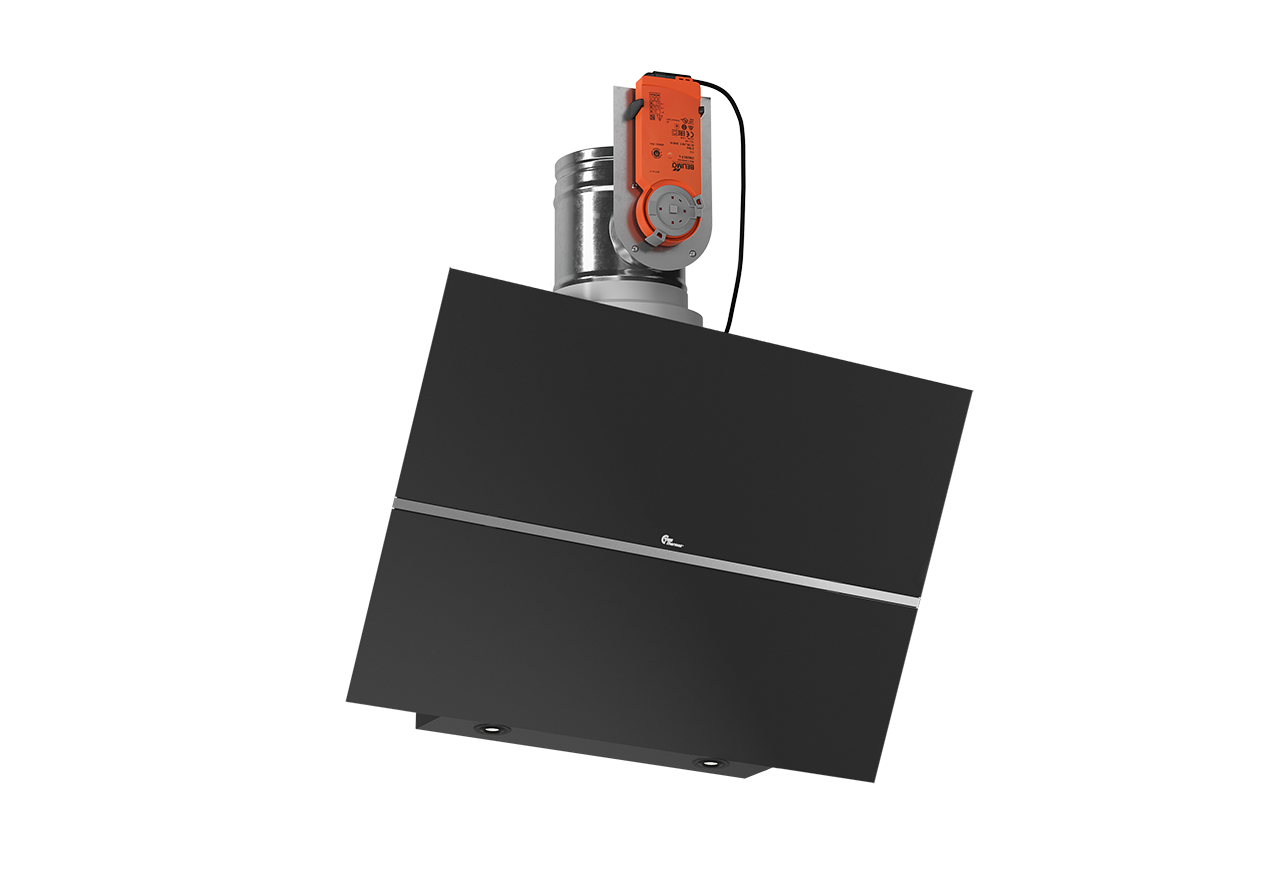 Mini Bordeaux 600mm musta keskusilmanvaihtojärjestelmä