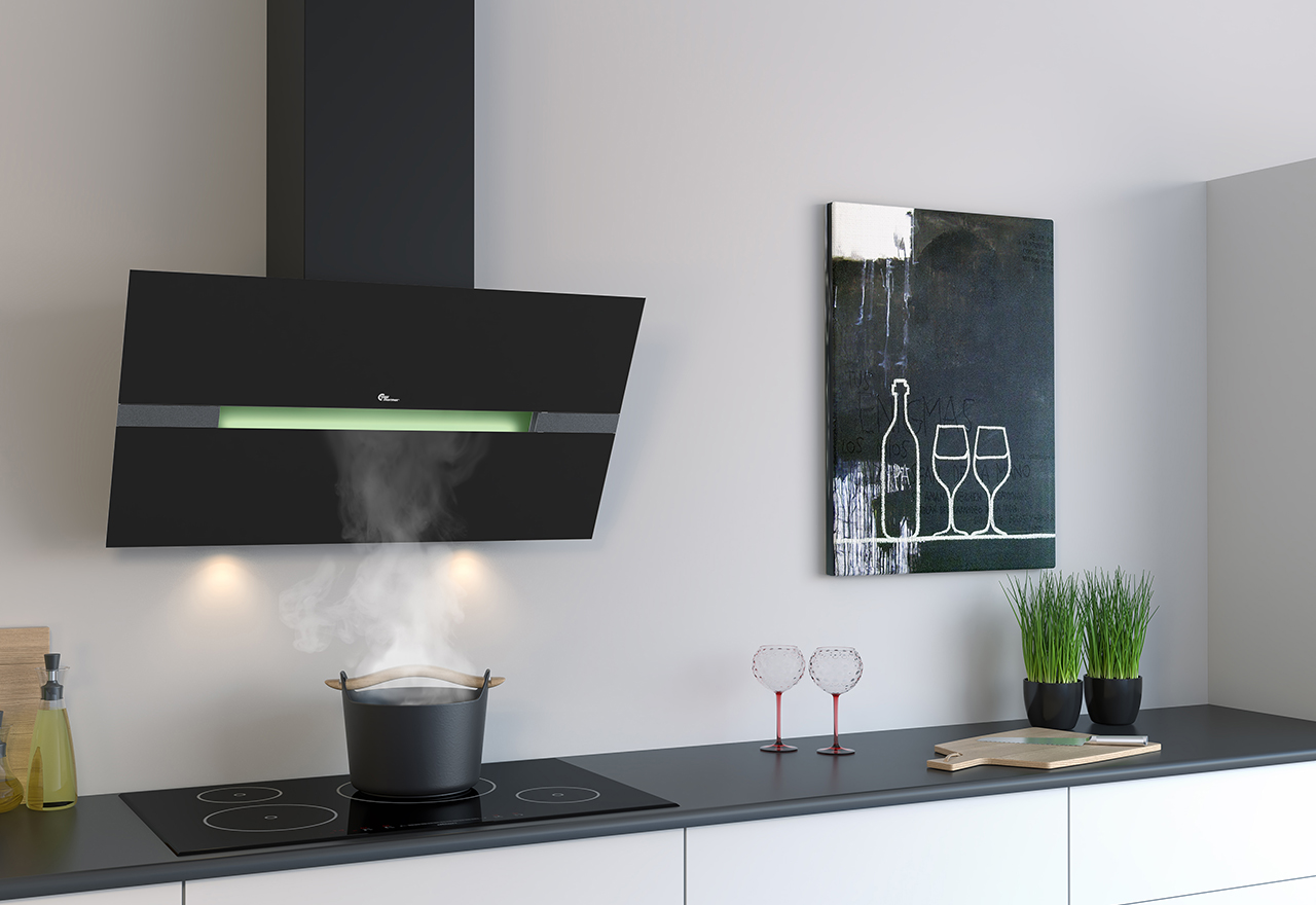 Mini Perpignan 600mm musta ilmanvaihdon ohjaus/tehostus Mini Perpignan 600mm musta ilmanvaihdon ohjaus/tehostus