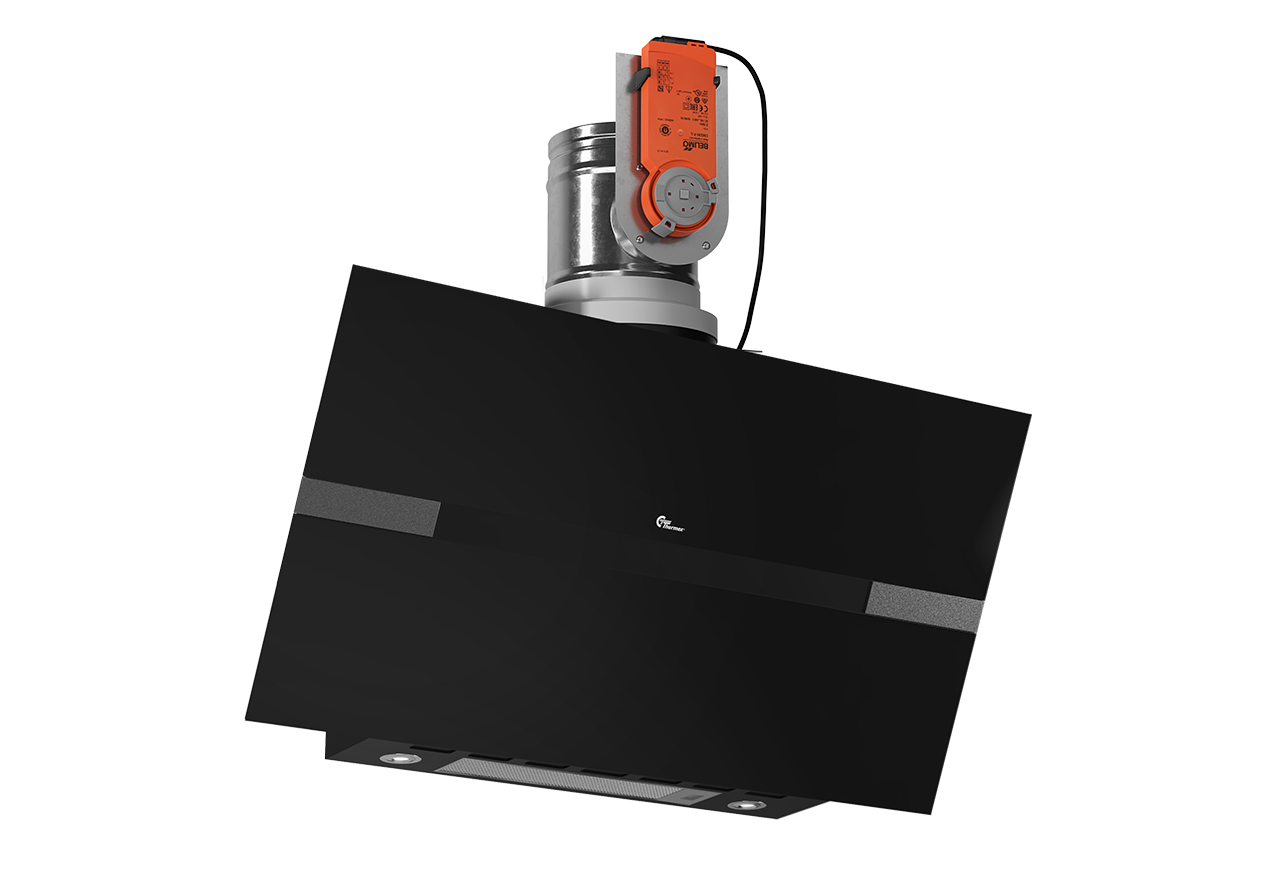 Mini Perpignan 800mm musta keskusilmanvaihtojärjestelmä Mini Perpignan 800mm musta keskusilmanvaihtojärjestelmä