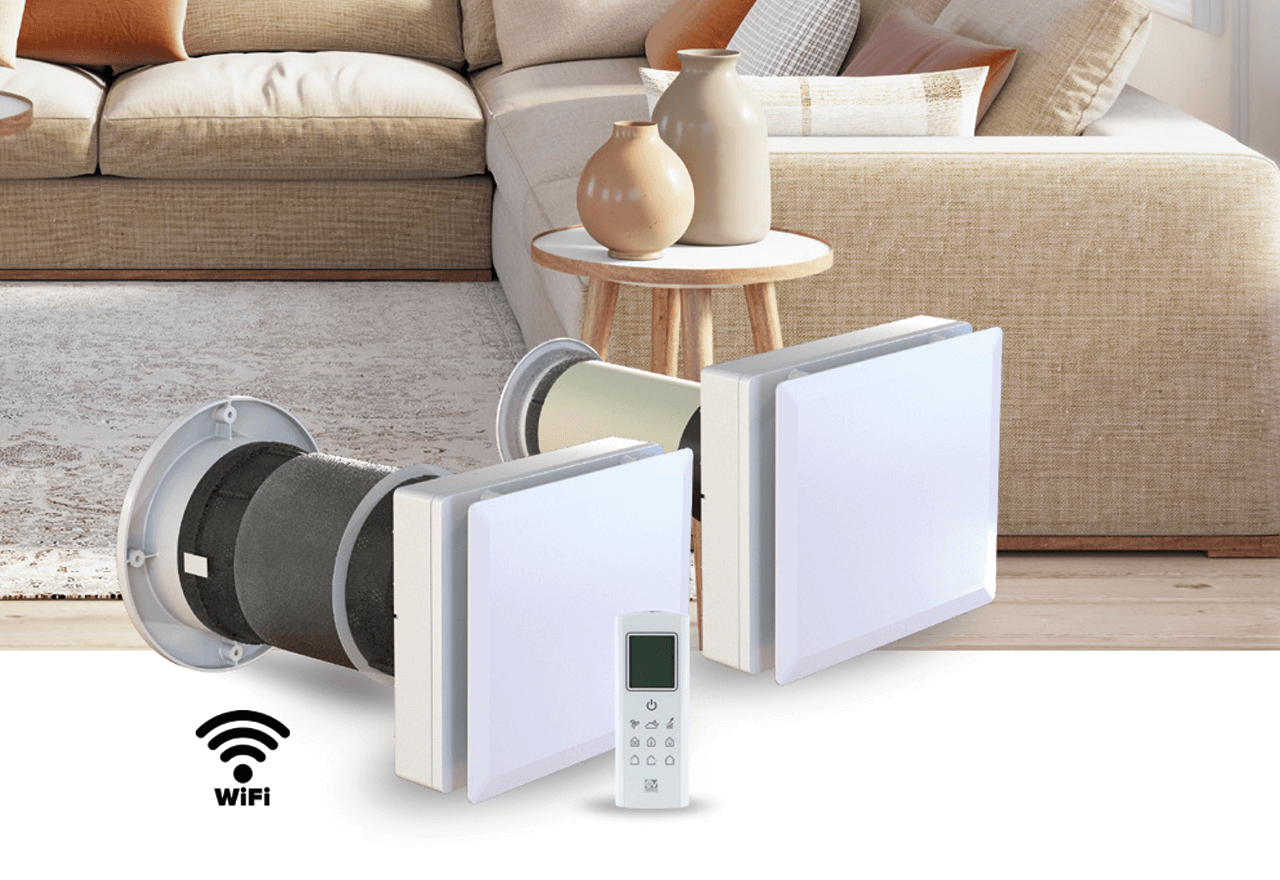 HRW Ø160 Multicom kosteusohjauksella ja kaukosäätimellä