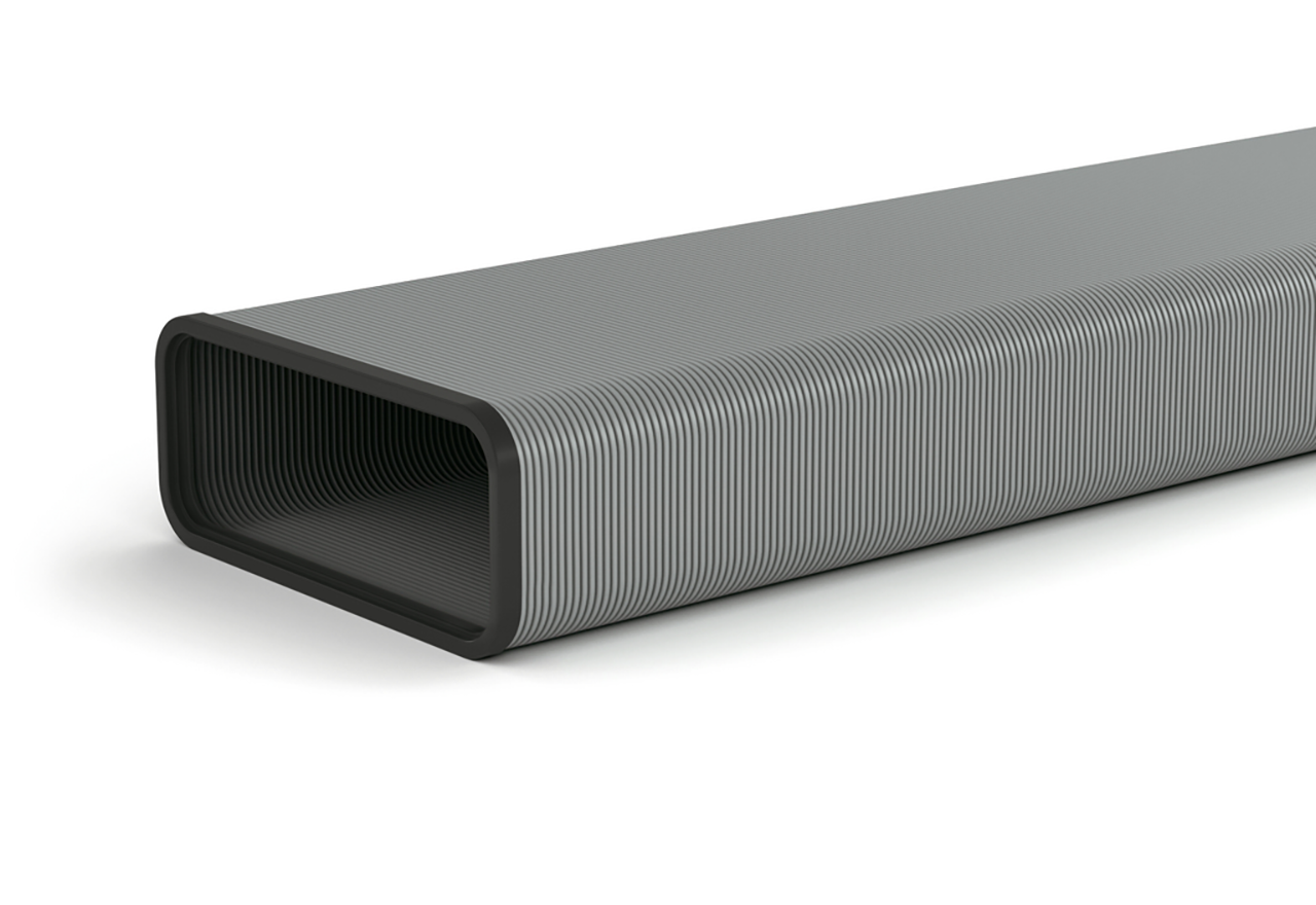 Litteä kanava flex 216x83 mm P:1000 mm (metalli)