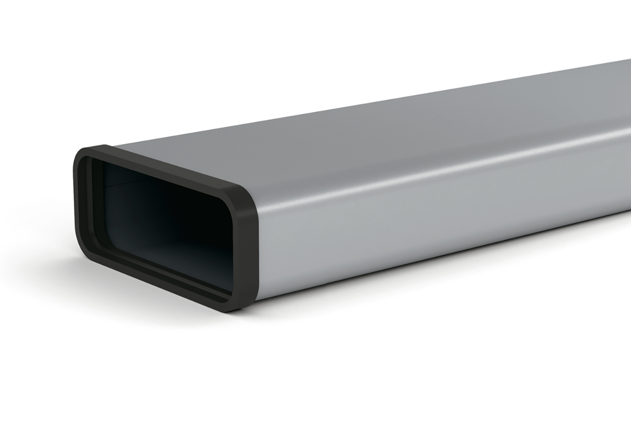 Litteä kanava 216x83 mm P:1000 mm (metalli)