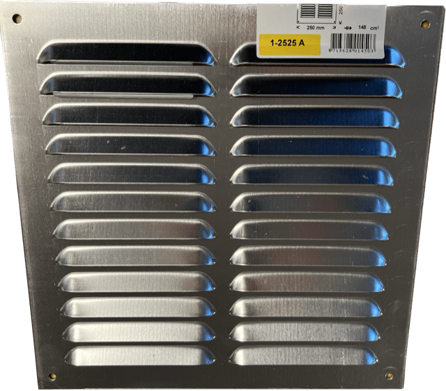 Metallisäleikkö 25x25 cm