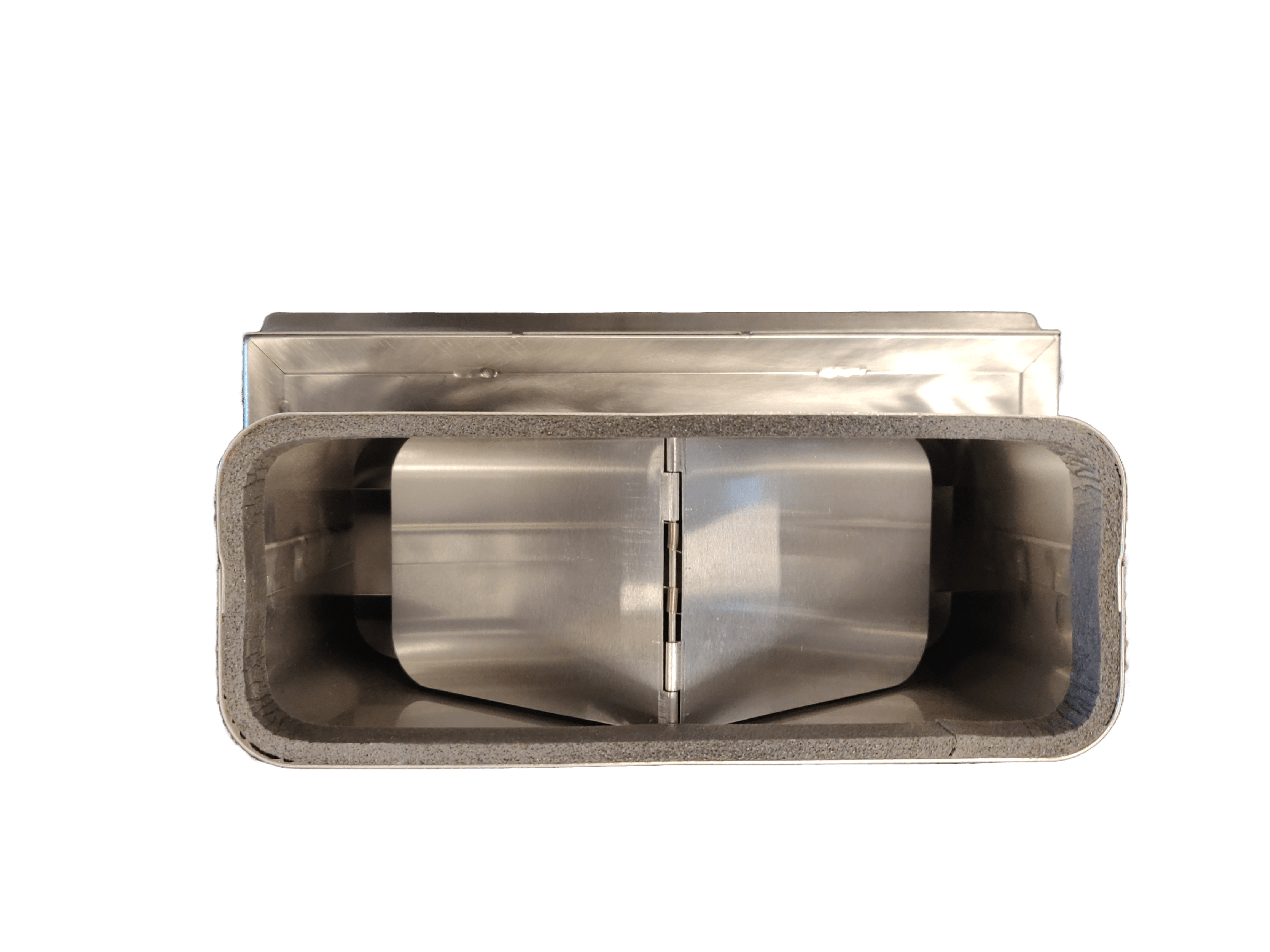 Ulkosäleikkö rst 290x160mm - 222x89mm kantikkaalle kanavalle